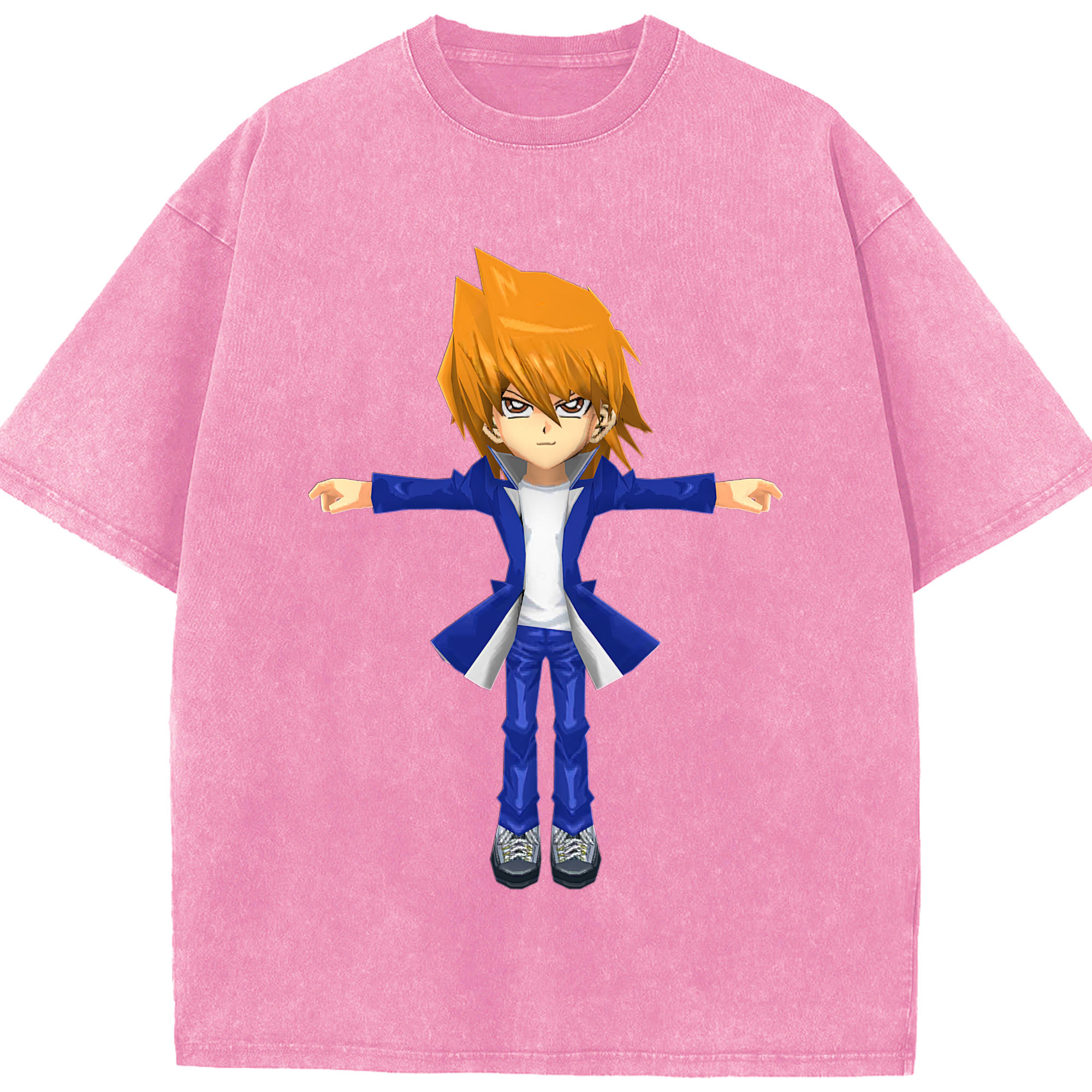 （画像用） 遊☆戯☆王 Yu-Gi-Oh! 綿100% ヴィンテージ風 半袖Tシャツ（フロントプリント）